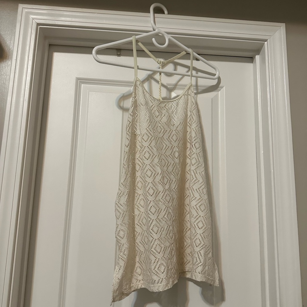 Gossip Girl Cream Camisole Swim Coverup
